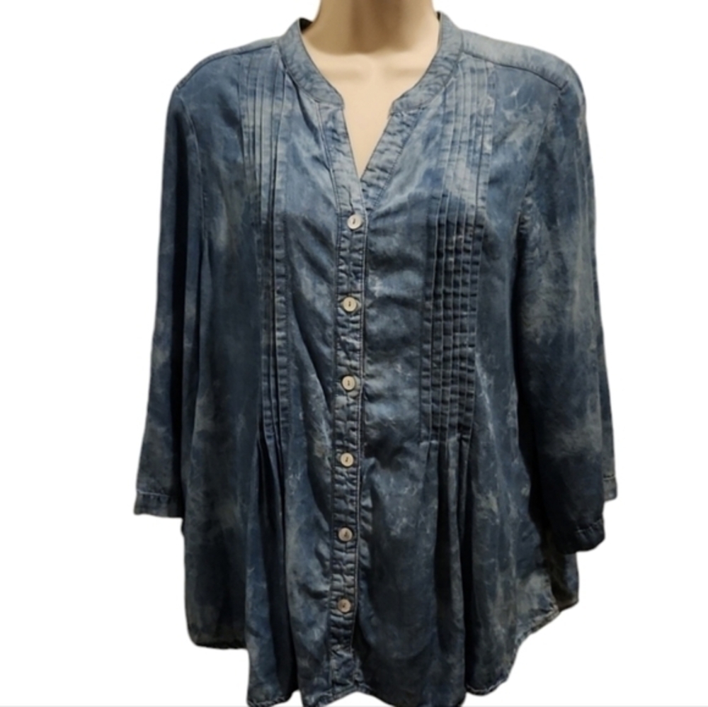 Rudy Rd. Womens Button-up‎ Blouse